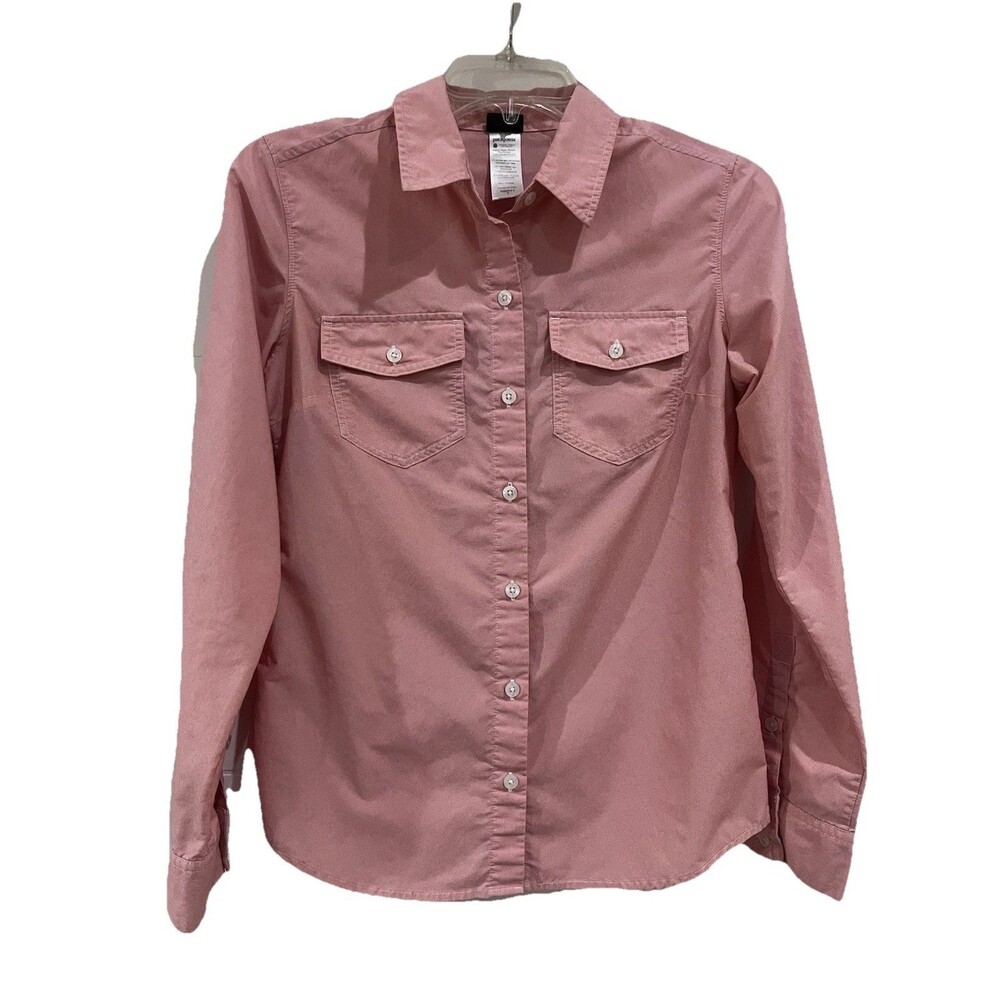 Patagonia Women’s Button Down Hiking  Lightweight Blouse Peach Pink Size 2 XS